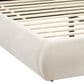 Jennifer Taylor Home Archie Puffy Grounded King Upholstered Platform Bed in Oatmeal Light Beige, , large