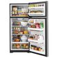 GE Appliances 17.5 Cu. Ft. Freestanding Top Freezer Refrigerator in Stainless Steel, , large