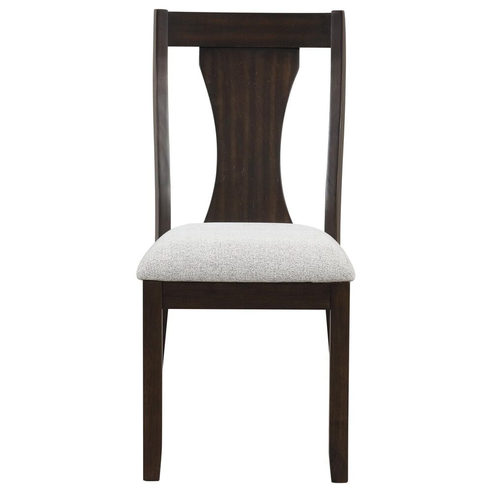 New Heritage Design Chestnut Ridge 5-Piece Round Dining Set in Dark Brown, , large