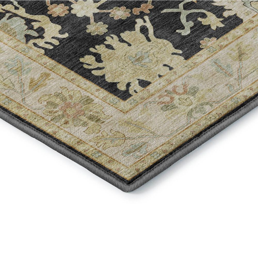 Dalyn Rug Company Hatay HY2 2'3" x 7'6" Black Runner, , large