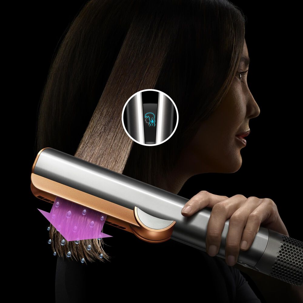 Dyson Limited edition Ceramic Pink and Rose gold Airstrait Straightener, , large