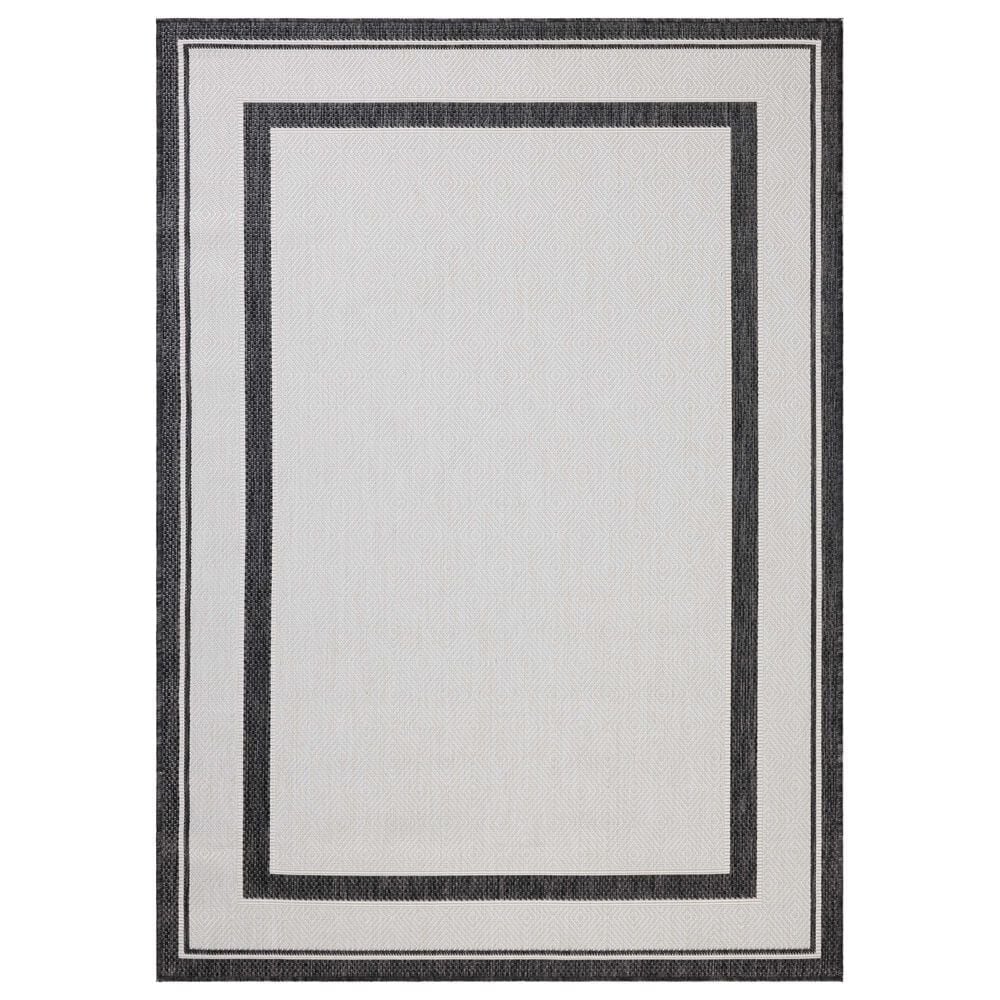 Loloi Easton Onyx and Ivory 7"10" x 10" Indoor/Outdoor Area Rug, , large