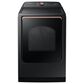 Samsung 5.5 Cu. Ft. Smart Top Load Impeller Washer and 7.4 Cu. Ft. Electric Dryer in Brushed Black, , large