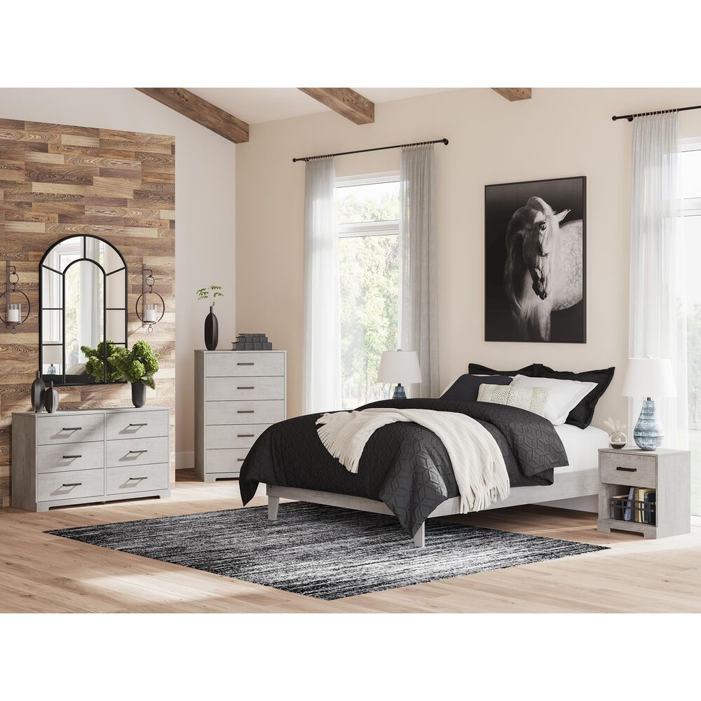Ashley Shawburn 6-Drawer Dresser in Light Gray, , large