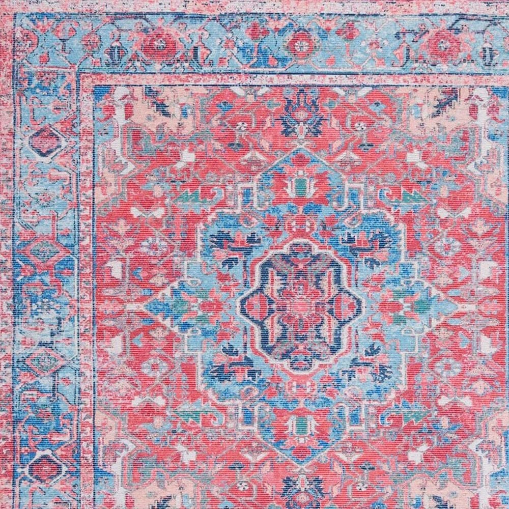 Safavieh Serapi  9&#39; x 12&#39; Light Blue and Red Area Rug, , large