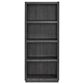 Belle Furnishings Modern Edge 3-Piece Writing Desk with Bookcase and Castered File Cabinet Set in Caffe, , large