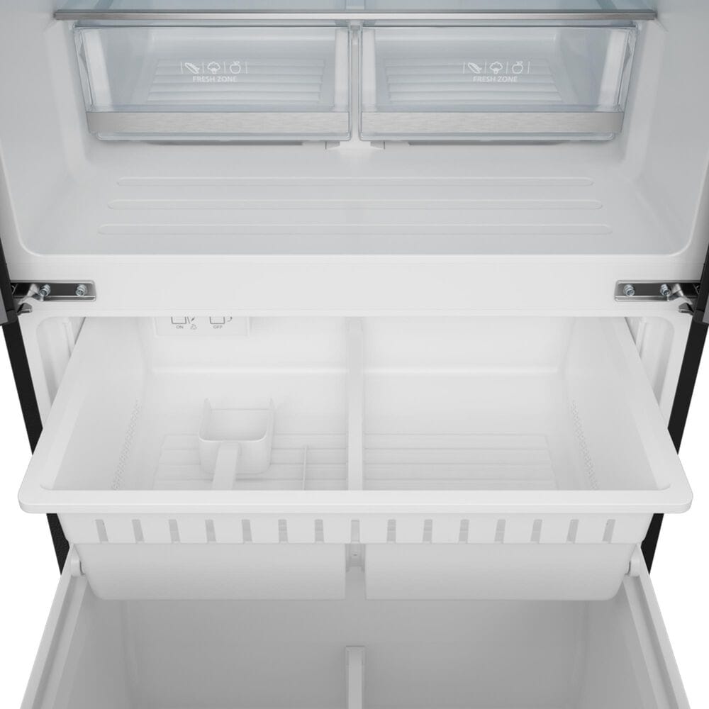 THOR KITCHEN Gordon Ramsay 17.5 Cu. Ft. Counter Depth French Door Refrigerator with Stainless Steel Handle Kit in Black, , large