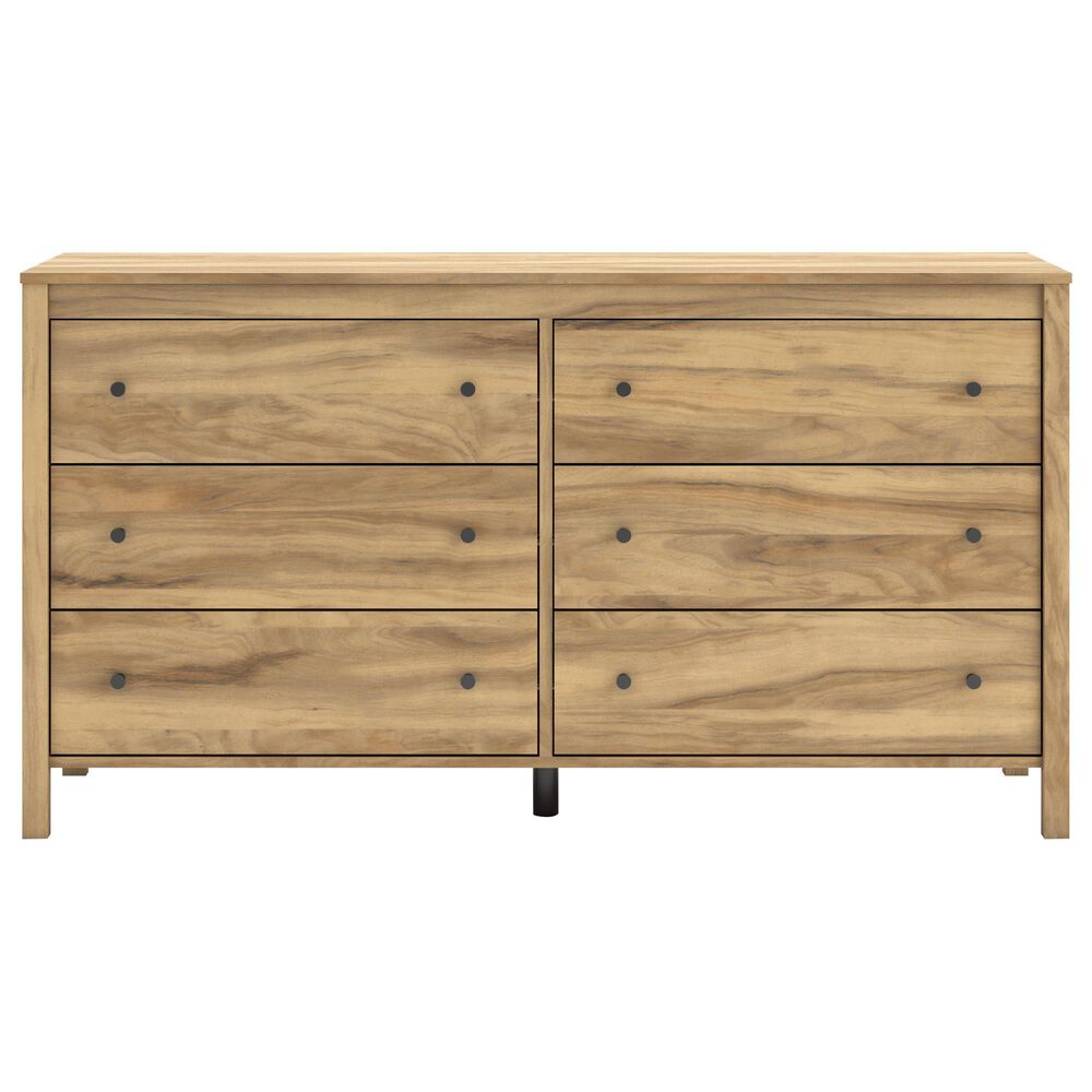 Ashley Bermacy 6-Drawer Dresser in Light Brown, , large