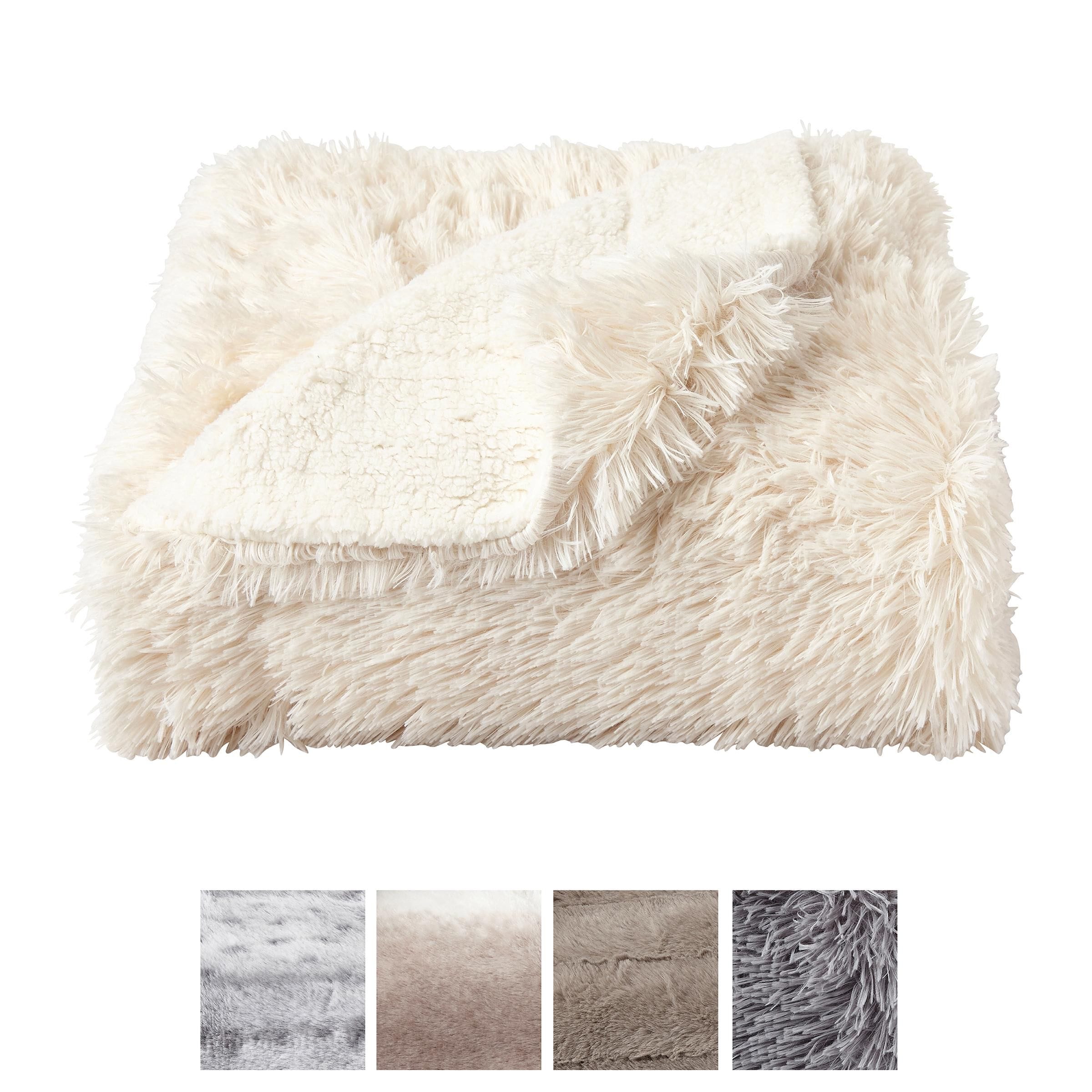 Lhc faux shop fur throw