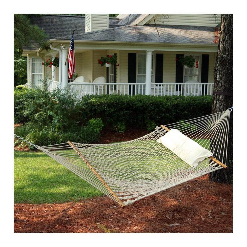 The Hammock Source Deluxe Original Cotton Rope Hammock, , large