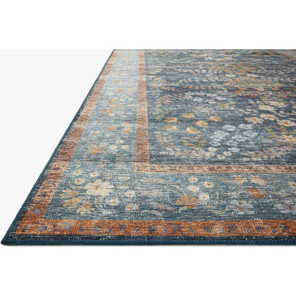 Rifle Paper Co. Palais 7&#39;6&quot; x 9&#39;6&quot; Navy Area Rug, , large