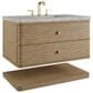 James Martin Allamari 36" Single Bathroom Vanity in Dune Mist with 3 cm Victorian Silver Silestone Top and Rectangular Sink, , large