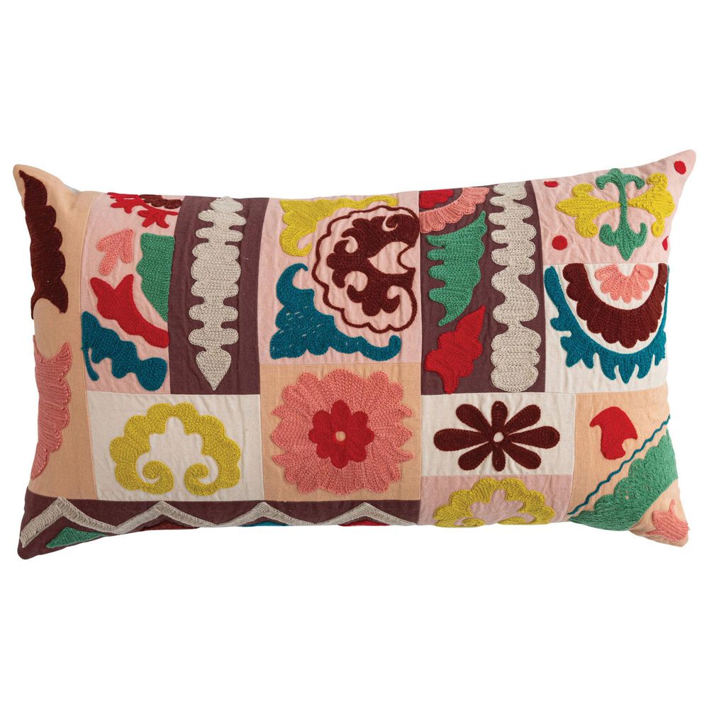 Teak Interiors Heirloom 24" x 14" Lumbar Throw Pillow in Multicolor, , large