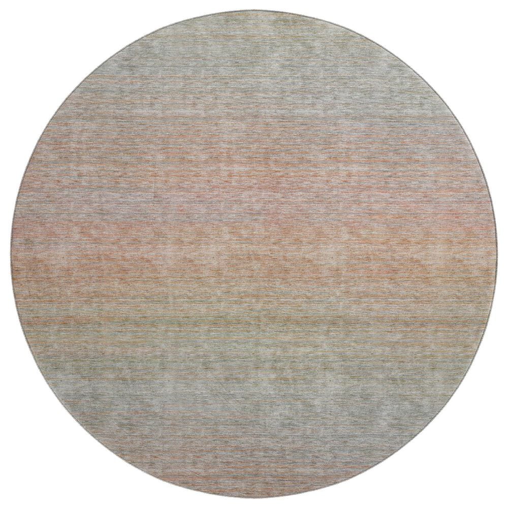 Dalyn Rug Company Trevi TV11 8" Round Coral Area Rug, , large