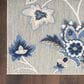 Nourison Aloha ALH31 7"10" x 10"6" Blue and Grey Indoor/Outdoor Area Rug, , large