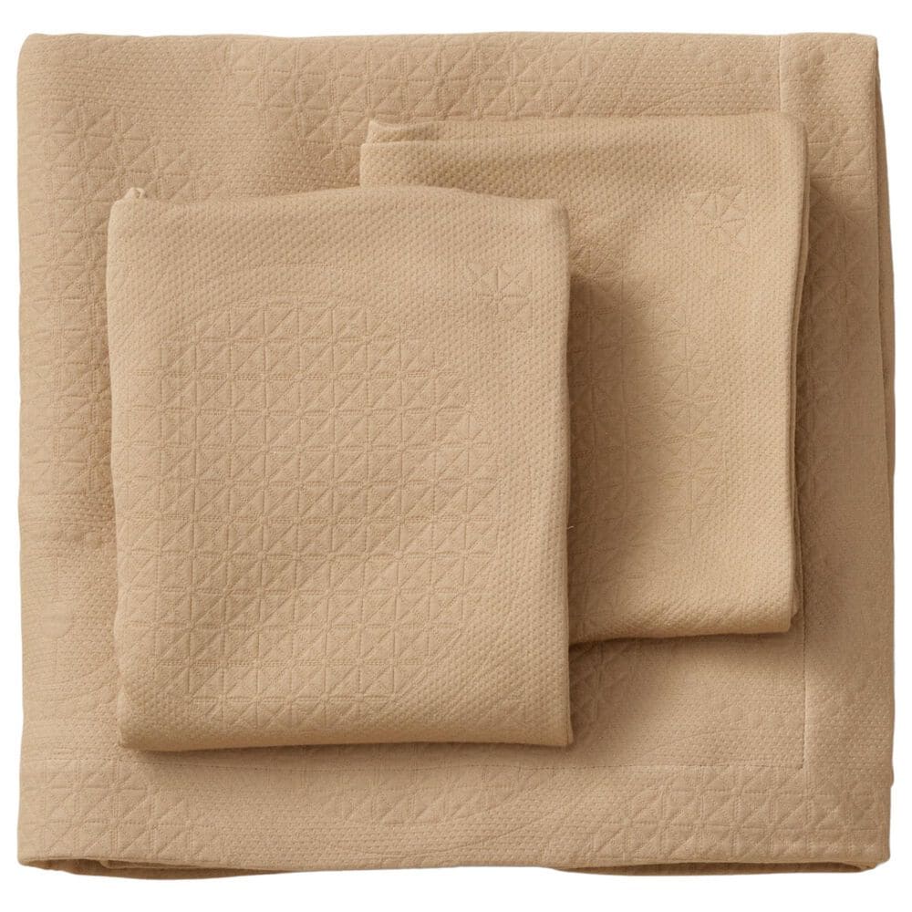 Ann Gish Great Hall 3-Piece Queen Coverlet Set in Sand, , large