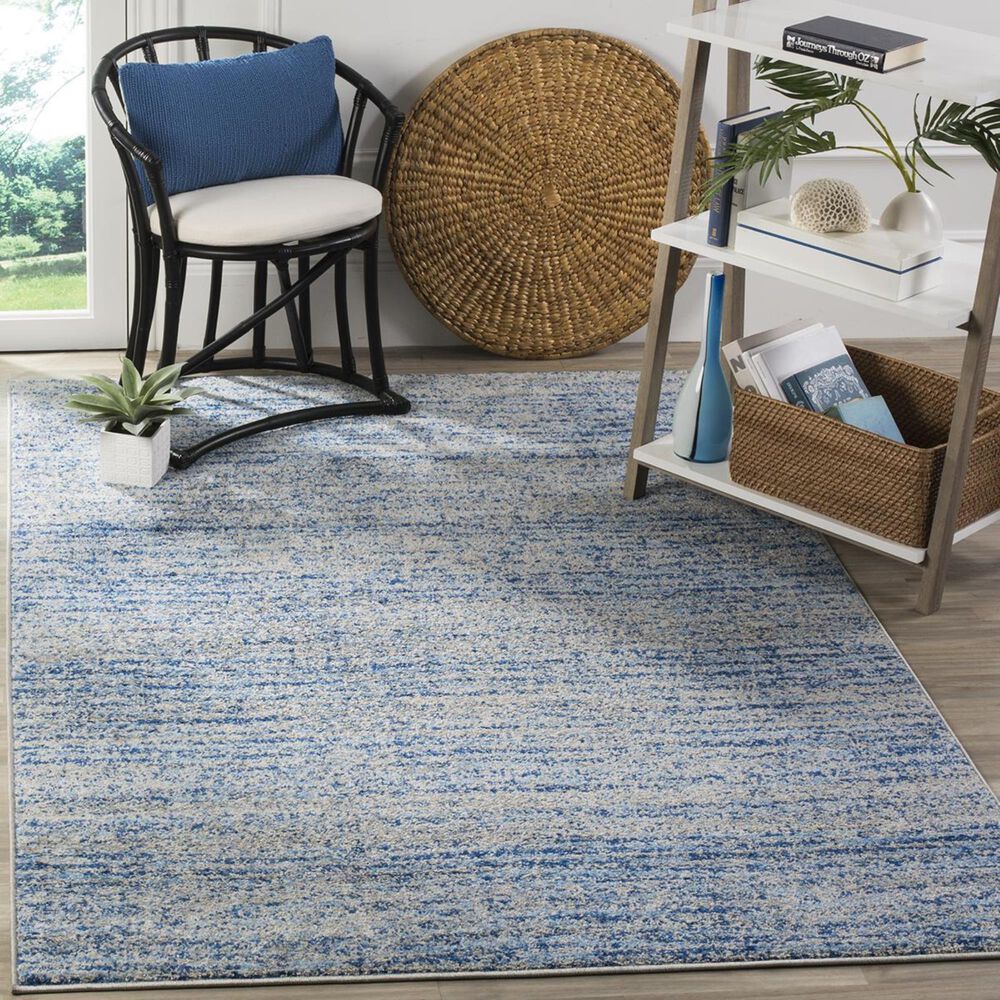 Safavieh Adirondack ADR117D-24 2&#39;6&quot; x 4&#39; Blue/Silver Door Mat, , large