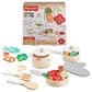 Fisher Price Wooden Kitchen Pretend with Play Pots and Pans Set in Multicolor, , large
