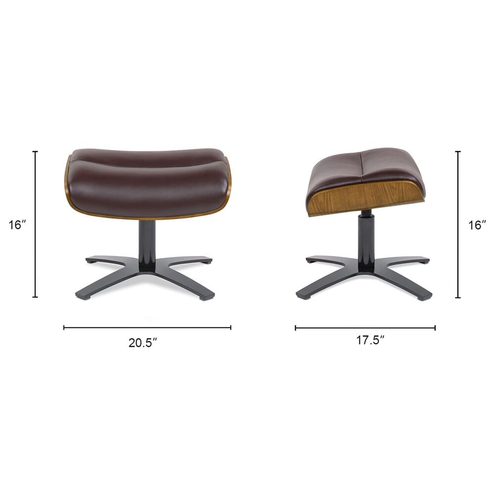 Jennifer Taylor Home Jovan Ottoman in Cacao Espresso, , large