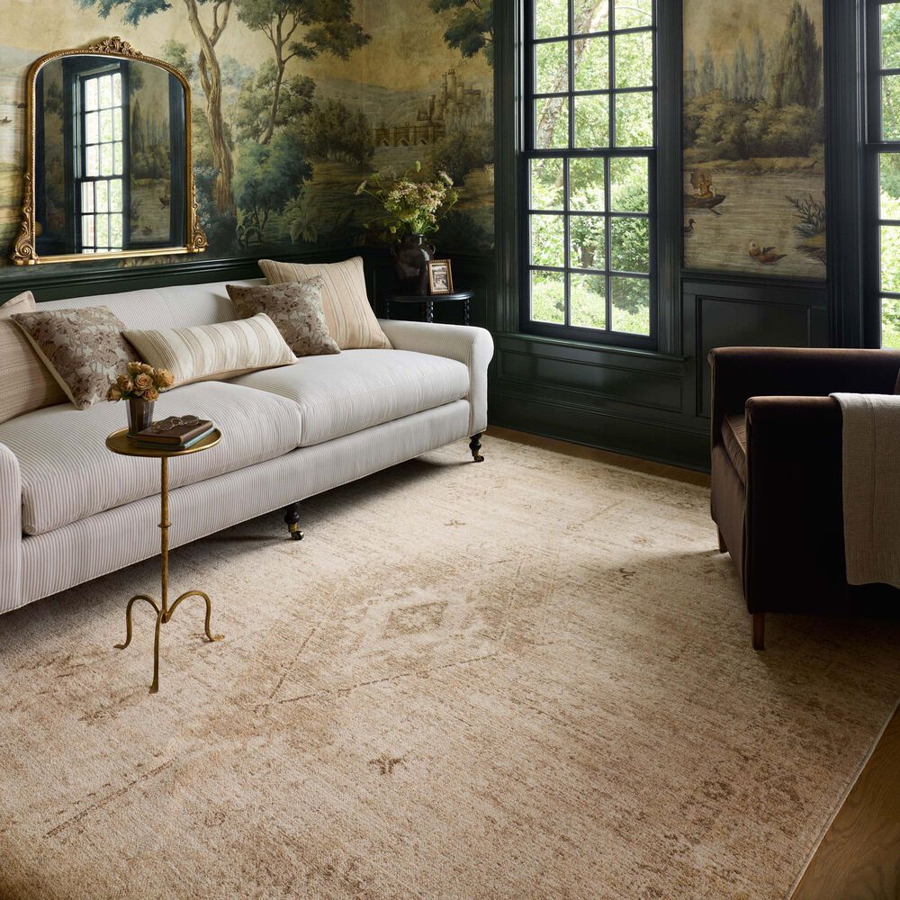 Chris Loves Julia x Loloi Palma Natural and Smoke 2'3" x 3'10" Area Rug, , large