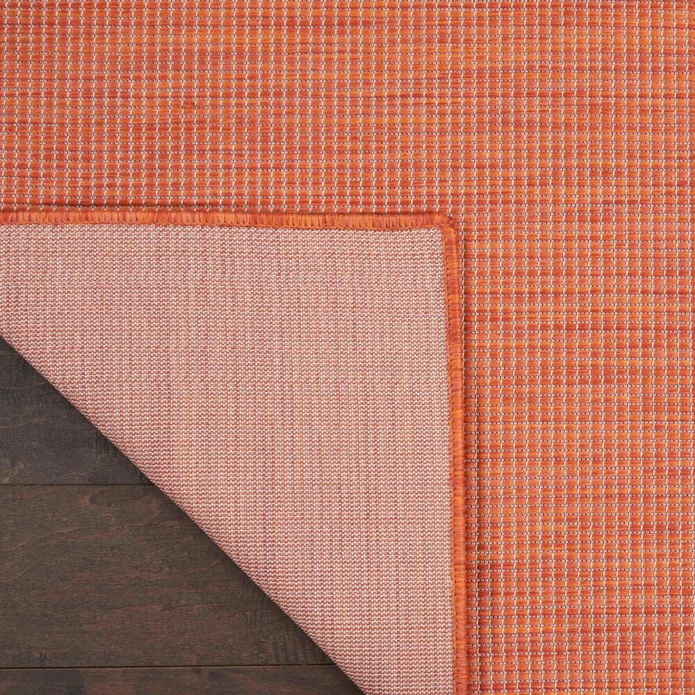 Nourison Positano 10&#39; x 14&#39; Terracotta Indoor/Outdoor Area Rug, , large