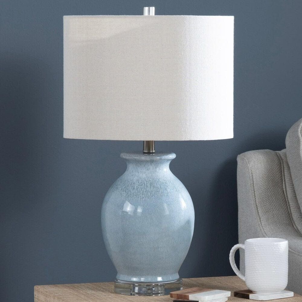 Crestview Collection Meadows Table Lamp in Light Blue, , large