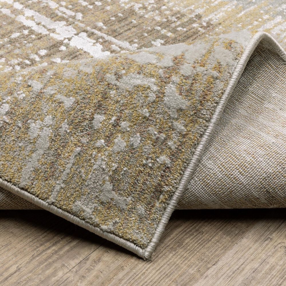 Oriental Weavers Mallory Gold and Brown 3&#39;3&quot; x 5&#39; Area Rug, , large