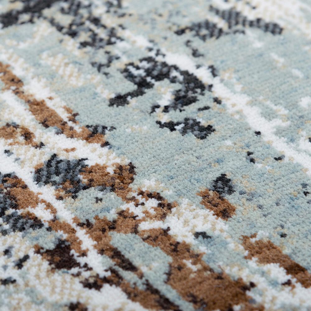RIZZY Elite 10&#39; x 13&#39; Light Gray, Denim and Brown Area Rug, , large