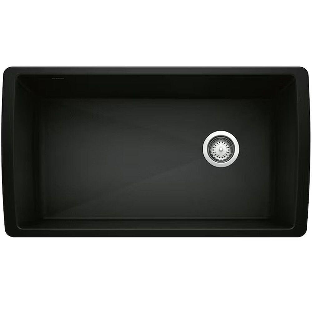Blanco Diamond Super Single Bowl Kitchen Sink in Coal Black, , large