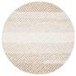 Safavieh Micro-Loop Geometric 5" Round Beige and Ivory Area Rug, , large