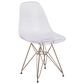 Flash Furniture Elon Side Chair in Clear and Gold, , large