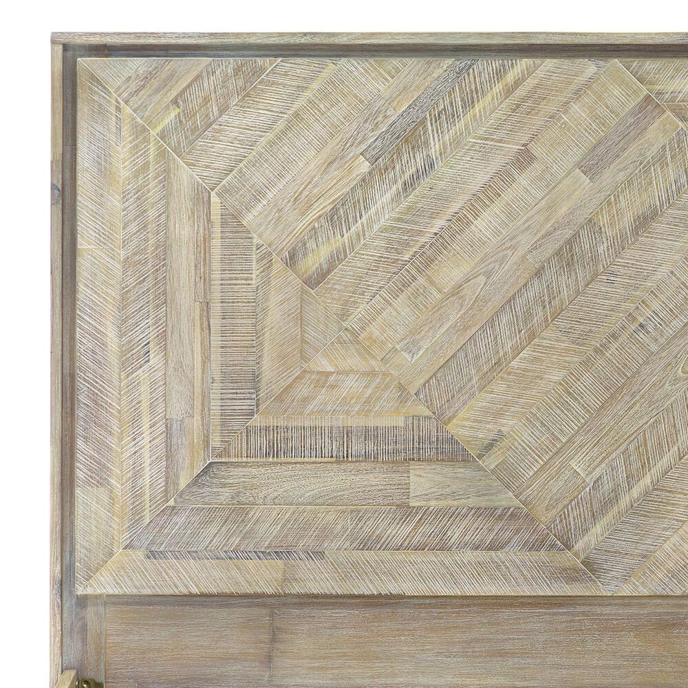 Blue River Peridot King Platform Bed in Natural Acacia, , large