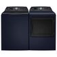 GE Profile 5.4 Cu. Ft. Top Load Impeller Washer and 7.3 Cu. Ft. Electric Dryer Laundry Pair in Sapphire Blue, , large