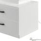Hearth and Haven 2-Drawer Nightstand with Adjustable LED Strip Light in White, , large