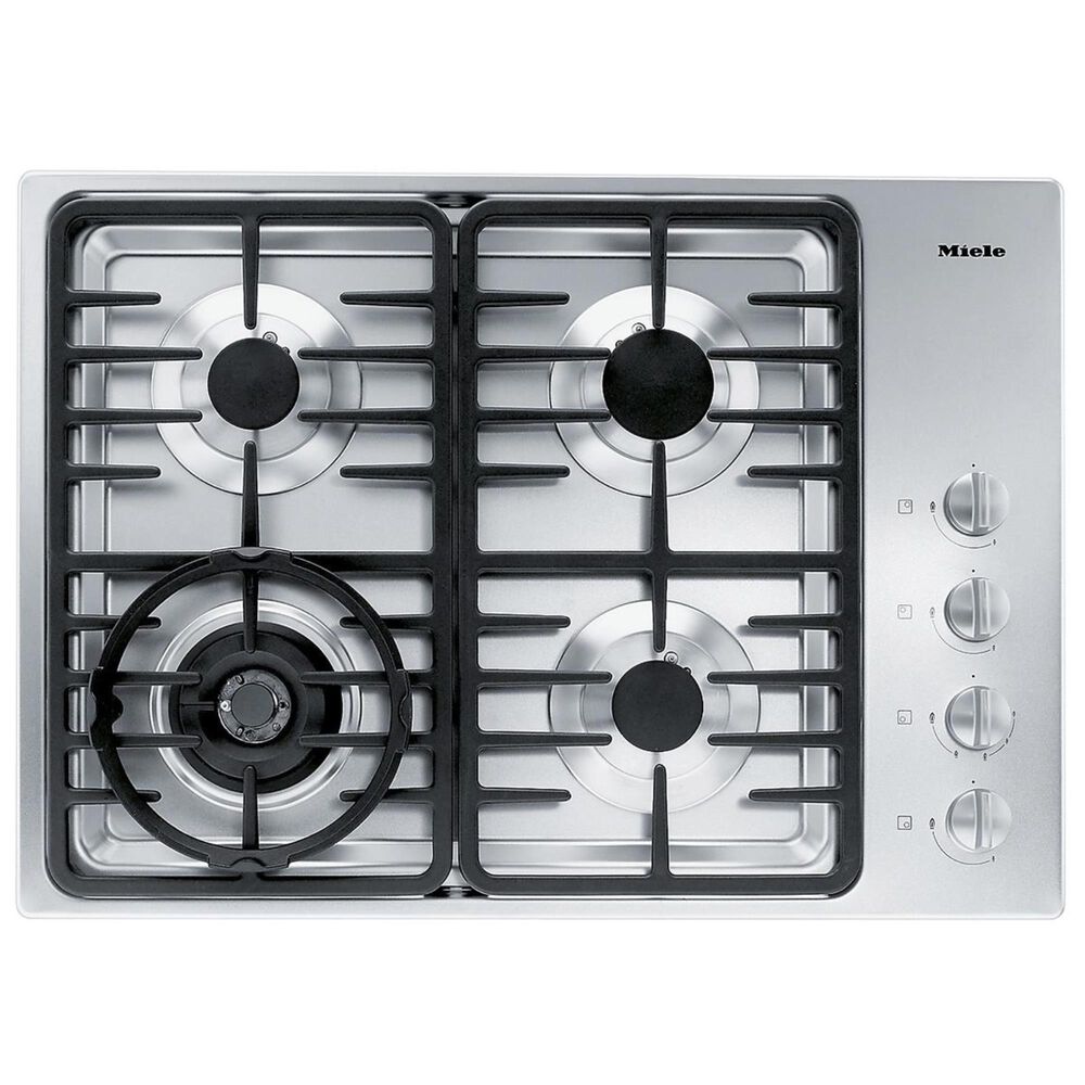 Miele 30" KM3465 Gas Cooktop in Stainless Nebraska Furniture Mart