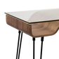Lumisource Avery Writing Desk in Black, Walnut and Clear, , large