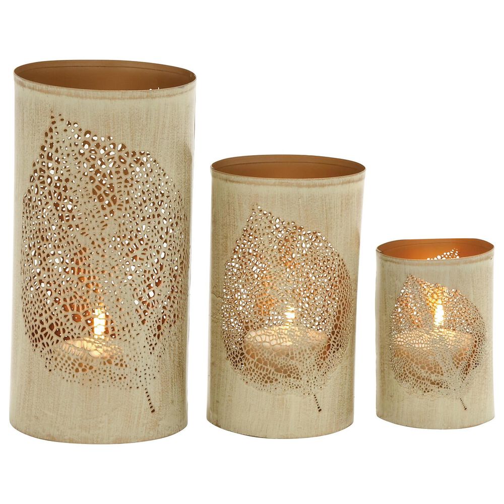 Maple and Jade Assorted Metal Lantern in Gold (Set of 3), , large