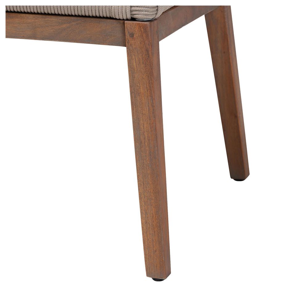 Baxton Studio Jennifer Side Chair in Walnut Brown, , large