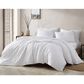 Hallmart Collectibles Matelasse Fan 3-Piece Queen Comforter Set in White, , large