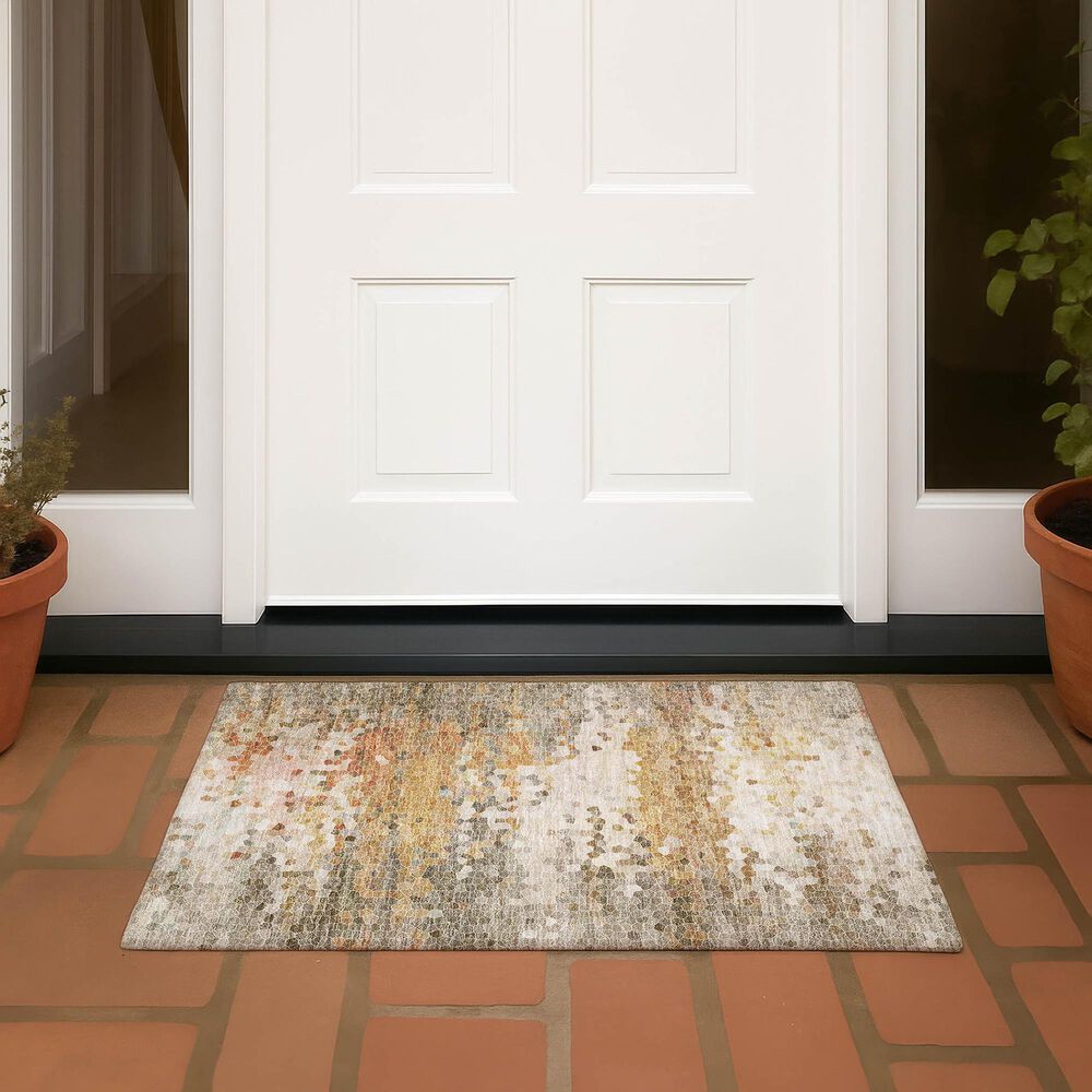 Dalyn Rug Company Lumara Khaki 1'8" x 2'6" Indoor/Outdoor Area Rug, , large