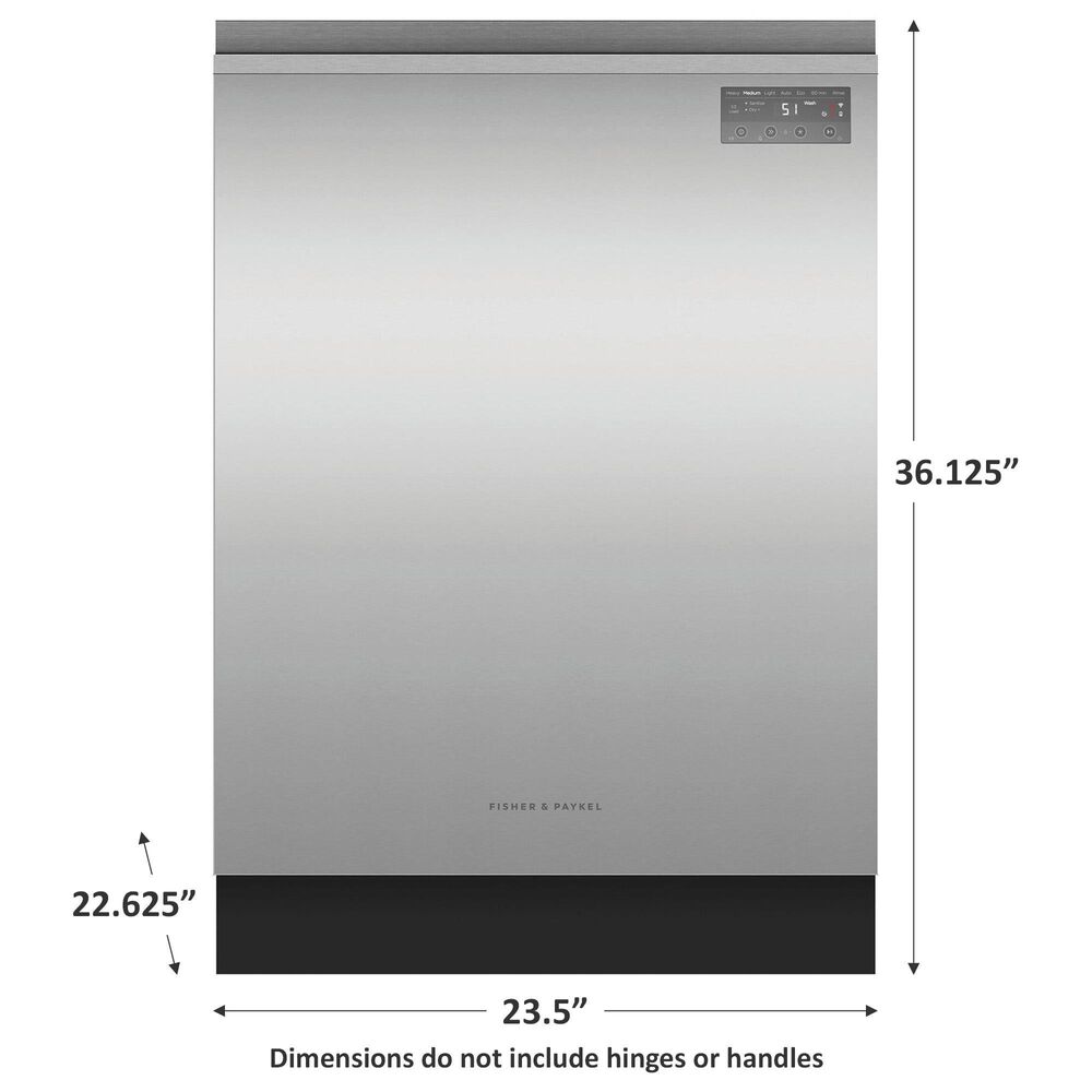 Fisher &amp; Paykel 24&quot; Built-In Pocket Handle Dishwasher in Stainless Steel, , large