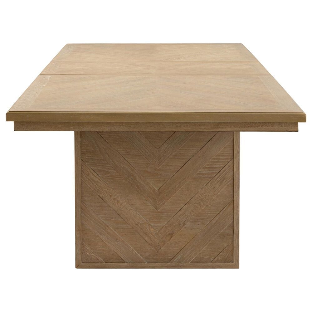 Furniture of America Virex Rectangle Extendable Dining Table in Natural, , large