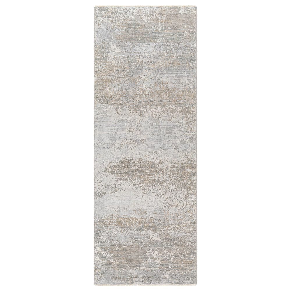 Surya Brunswick 2"7" x 7"3" Cream, Light Slate, Taupe, Blue, Gray and Seafoam Runner, , large