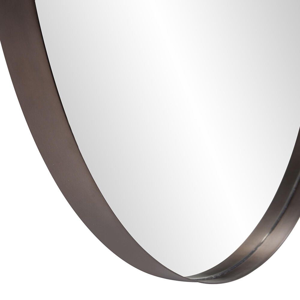 Howard Elliott Steele Round Mirror in Brass, , large