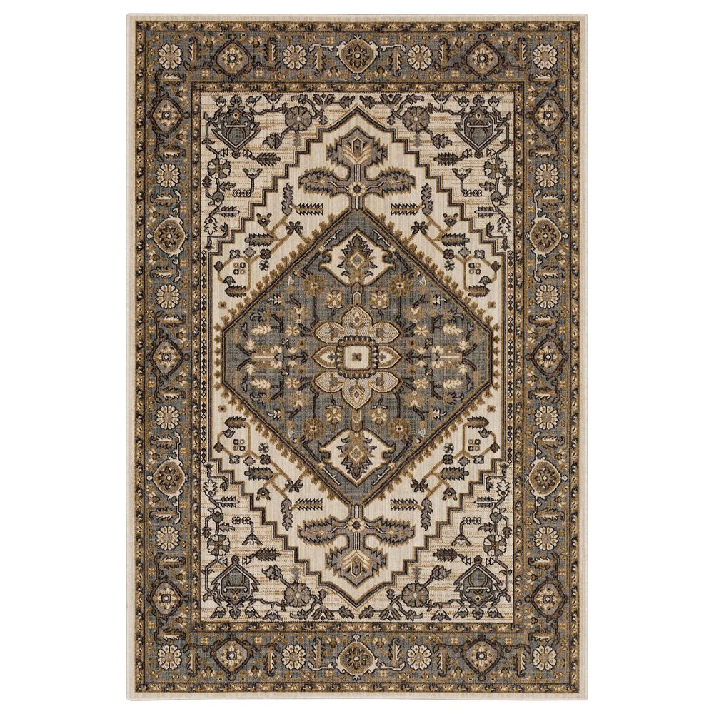 Karastan Relic Giza 92150-70033 6"6" x 9"6" Beige Area Rug, , large