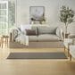 Nourison Courtyard Black and White 2" x 6" Indoor/Outdoor Runner, , large