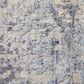 Feizy Eastfield Abstract 8" Round Blue and Beige Area Rug, , large