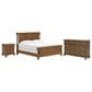 Ashley Rowlenstown King Panel Bed with Dresser and Nightstand in Brown, , large