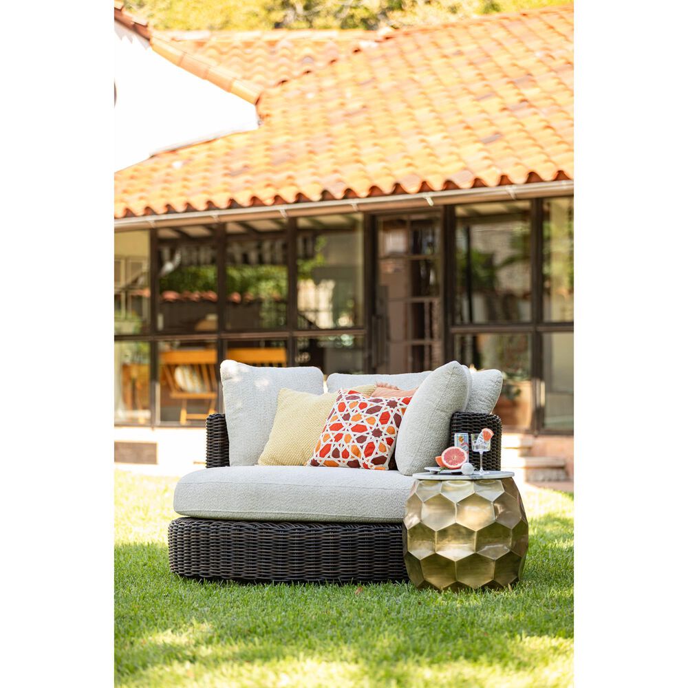 Ashley Kimora Swivel Lounge Chair in Beige, , large