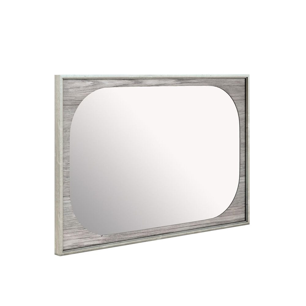 Vantage Vault 6 Drawer Dresser and Mirror in Mink Gray, , large
